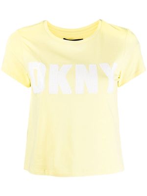 DKNY logo-embellished T-shirt - Yellow