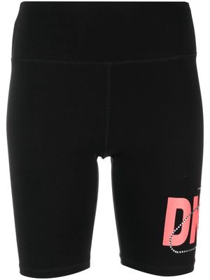 DKNY logo fitted shorts - Black