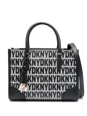 DKNY logo-print rectangle tote bag - Black