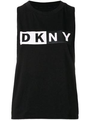 DKNY logo tank top - Black