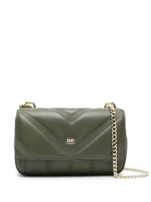 DKNY medium Becca leather shoulder bag - AGN ARMY GREEN