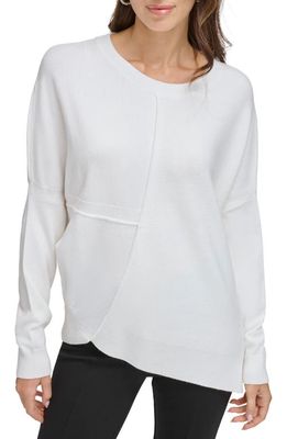 DKNY Mixed Stitch Sweater in Ivory