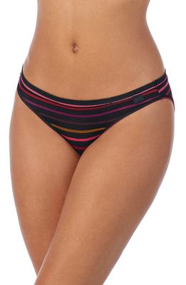 DKNY Modal Stretch Jersey Bikini in Logo Stripe