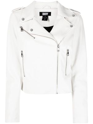 DKNY Moto biker jacket - White