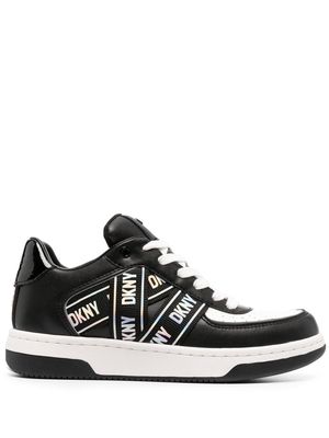DKNY Olicia logo-print lace-up sneakers - White
