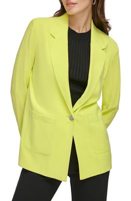 DKNY One-Button Jacket in Limonata