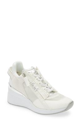 DKNY Pali Wedge Sneaker in White