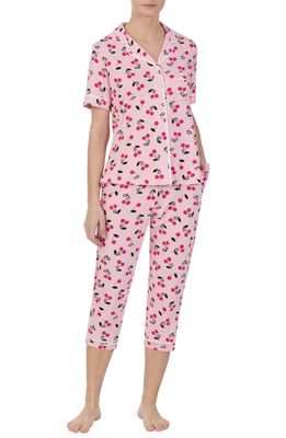 DKNY Print Capri Pajamas in Pink Print
