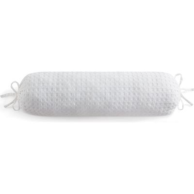 DKNY Pure Waffle Cotton Bolster Sham in White 