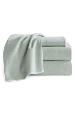 DKNY Pure Washed Linen Blend Sheet Set in Sage 