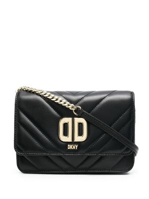DKNY quilted leather crossbody bag - Black
