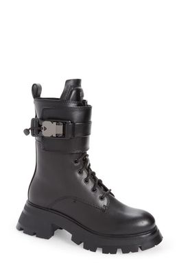 DKNY Sava Combat Boot in Black
