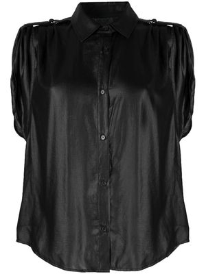 DKNY shoulder roll-tab blouse - Black