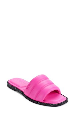 DKNY Slide Sandal in Shocking Pink