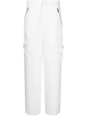 DKNY straight-leg cargo trousers - White