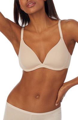DKNY Table Tops Underwire Plunge Bra in Cashmere