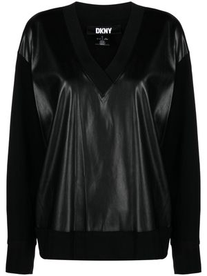 DKNY v-neck jumper - Black