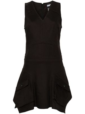 DKNY V-neck sleeveless minidress - Black