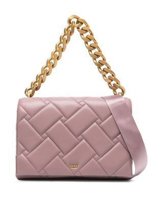 DKNY Willow quilted shoulder bag - Purple