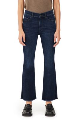 DL1961 Bridget Instasculpt Frayed High Waist Ankle Bootcut Jeans in Cove