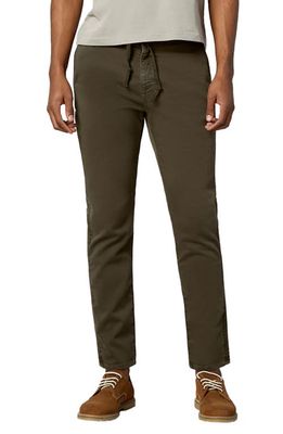 DL1961 DL 1961 Jay Stretch Track Chino Pants in Army Green Stripe