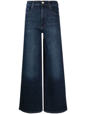 DL1961 Hepburn high-rise wide-leg jeans - Blue