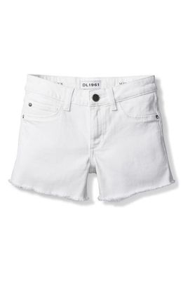 DL1961 Kids' Cutoff Denim Shorts in White