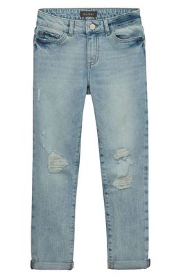 DL1961 Kids' Distressed Boyfriend Jeans in Jet Stream Distressed