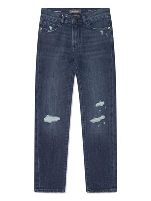 DL1961 KIDS distressed straight-leg trousers - Blue