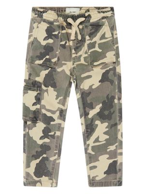 DL1961 KIDS Jackson camouflage-print cargo trousers - Green