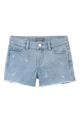 DL1961 Kids' Lucy Cut Off Jeans Shorts in Indigo Butterfly