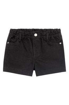 DL1961 Kids' Paperbag Waist Shorts in Black
