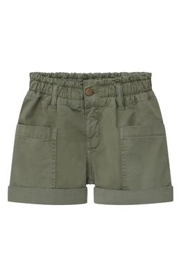 DL1961 Kids' Piper Cuffed Shorts in Light Army Twill
