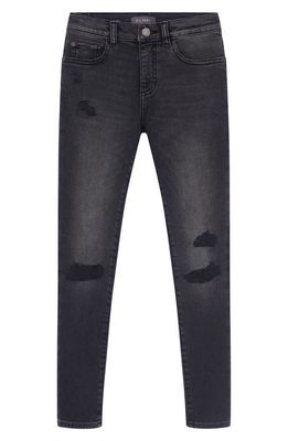 DL1961 Kids' Zane Ripped Skinny Jeans in Dark Eclipse Busted