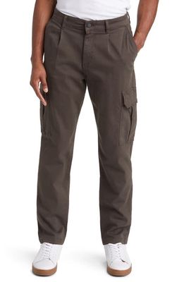 DL1961 Micah Pleated Tapered Stretch Cotton Twill Cargo Pants in Cold Spring