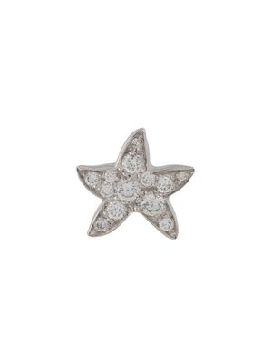 Dodo 18kt white gold diamond Star single stud earring - Silver