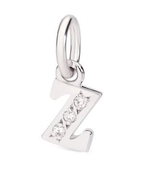 Dodo 18kt white gold Precious Letter Z diamond charm - Silver