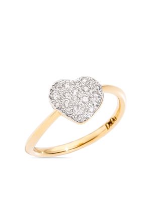 Dodo 18kt yellow gold Heart diamond cocktail ring