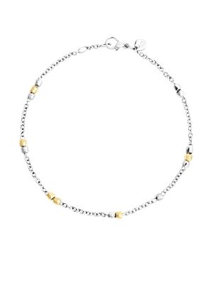 Dodo 18kt yellow gold Mini Granelli bracelet - Silver