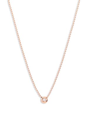 Dodo 9kt rose gold Bollicine diamond pendant necklace