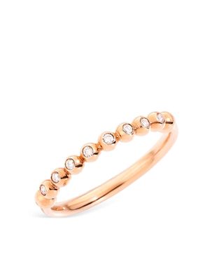 Dodo 9kt rose gold Bollicine diamond ring