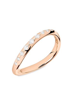 Dodo 9kt rose gold Essentials diamond ring - Pink