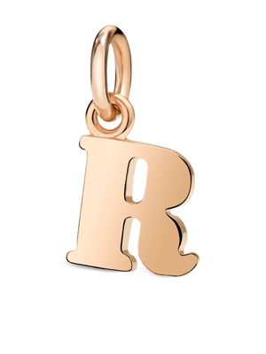Dodo 9kt rose gold letter R charm