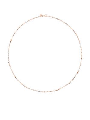Dodo 9kt rose gold Mini Granelli necklace - Silver