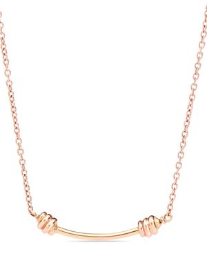 Dodo 9kt rose gold Nodo choker necklace - Pink