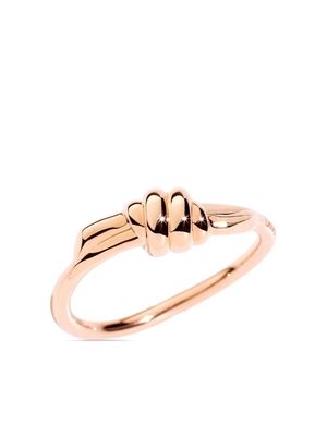 Dodo 9kt rose gold Nodo ring - Pink