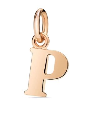 Dodo 9kt rose gold P letter charm