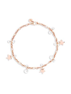 Dodo 9kt rose gold Stellina chain bracelet - Pink