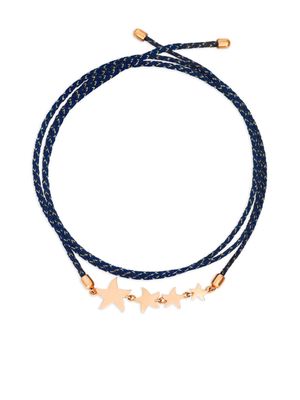 Dodo 9kt rose gold Stellina cord bracelet - Blue