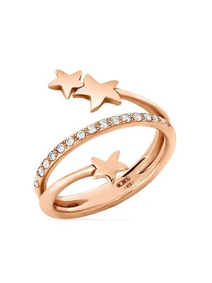 Dodo 9kt rose gold Stellina diamond ring